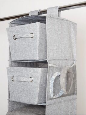 Dormify Gray Hanging Closet Organizer